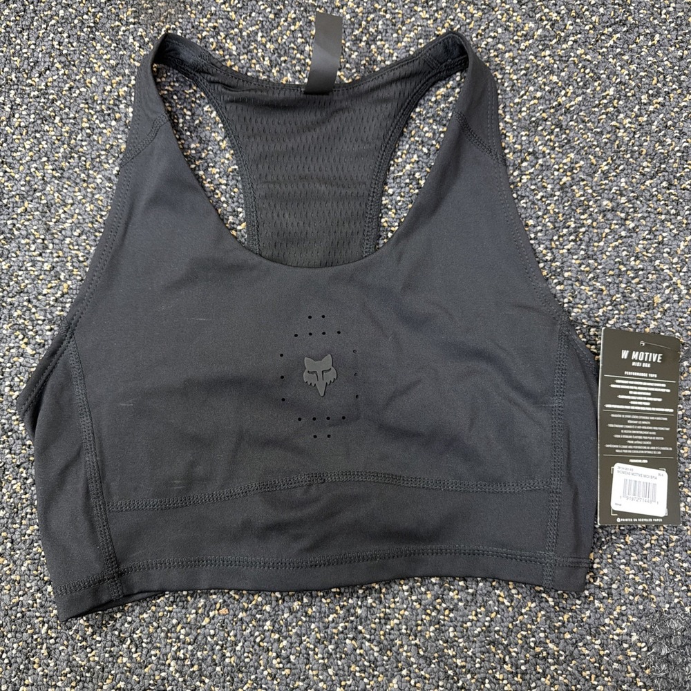 NWT Fox Racing Women's Motive Midi Bra Black Extra Small  XS New!!